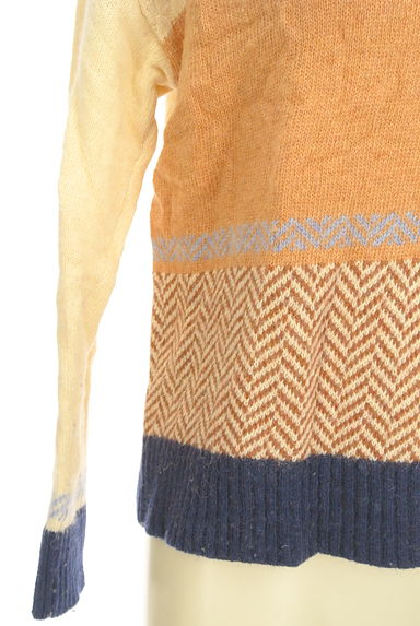 POU DOU DOU（プードゥドゥ）の古着「配色ニットトップス（セーター）」大画像５へ