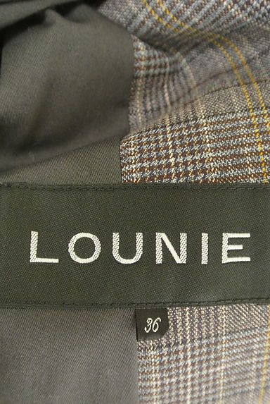 LOUNIE（ルーニィ）の古着「ダブルブレストチェック柄テーラードジャケット（ジャケット）」大画像６へ