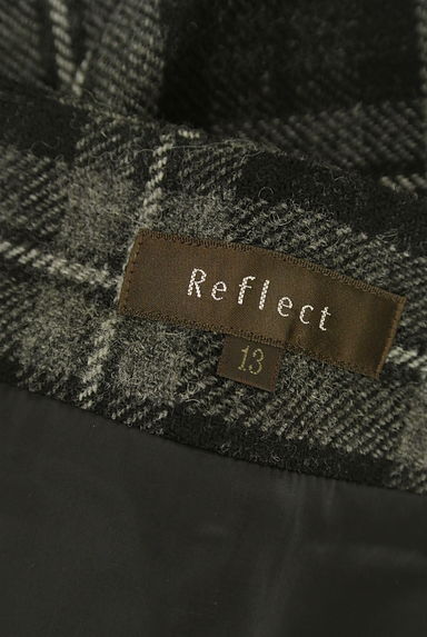 Reflect（リフレクト）の古着「膝丈チェック柄ウールスカート（スカート）」大画像６へ