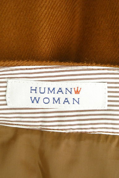 HUMAN WOMAN（ヒューマンウーマン）の古着「ミモレ丈タックウールパンツ（パンツ）」大画像６へ