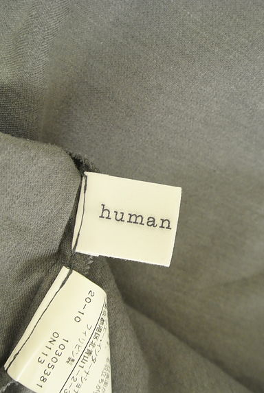 HUMAN WOMAN（ヒューマンウーマン）の古着「スタンドフリルフランネルブラウス（カットソー・プルオーバー）」大画像６へ