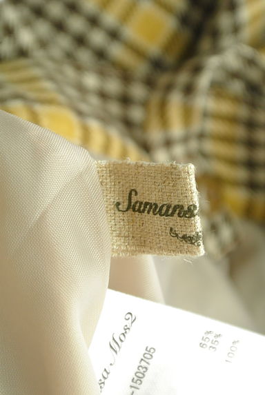 SM2（サマンサモスモス）の古着「サスペンダー付きチェック柄ミモレスカート（ロングスカート・マキシスカート）」大画像６へ