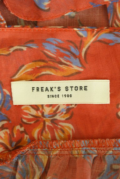 FREAK'S STORE（フリークスストア）の古着「フロントリボン花柄シフォンビスチェ（カットソー・プルオーバー）」大画像６へ