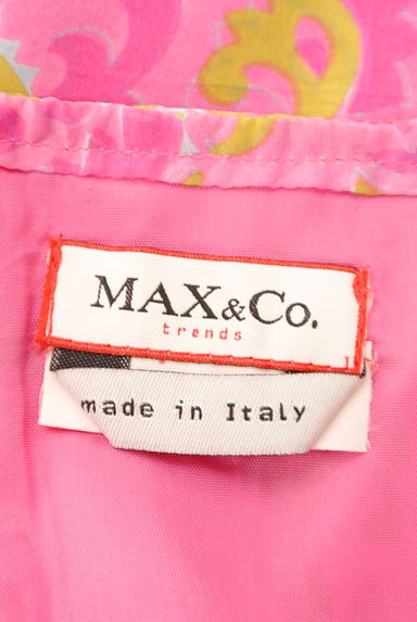 MAX&Co.（マックス＆コー）の古着「シルクサテン総柄ひざ丈スカート（スカート）」大画像６へ