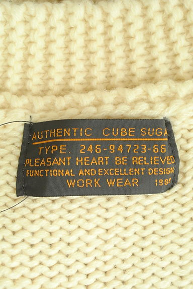 CUBE SUGAR（キューブシュガー）の古着「ケーブル編みミドルカーディガン（カーディガン・ボレロ）」大画像６へ