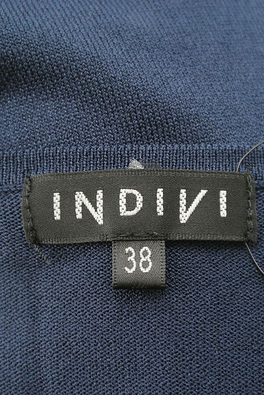INDIVI（インディヴィ）の古着「インナーリブ付き配色ニットセット（アンサンブル）」大画像６へ