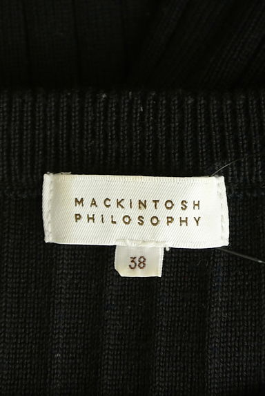MACKINTOSH PHILOSOPHY（マッキントッシュ フィロソフィー）の古着「幅広リブのクルーネックニット（セーター）」大画像６へ