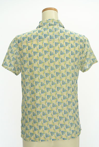 NATURAL LAUNDRY（ナチュラルランドリー）の古着「手描き風花柄コットンリネンシャツ（カジュアルシャツ）」大画像２へ