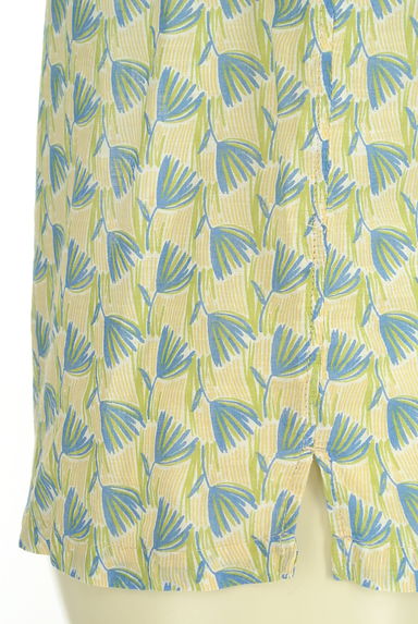 NATURAL LAUNDRY（ナチュラルランドリー）の古着「手描き風花柄コットンリネンシャツ（カジュアルシャツ）」大画像５へ