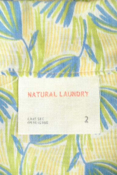 NATURAL LAUNDRY（ナチュラルランドリー）の古着「手描き風花柄コットンリネンシャツ（カジュアルシャツ）」大画像６へ