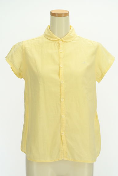 NATURAL LAUNDRY（ナチュラルランドリー）の古着「丸襟ワンポイント刺繍シャツ（カジュアルシャツ）」大画像１へ
