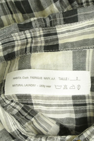 NATURAL LAUNDRY（ナチュラルランドリー）の古着「チェック柄シワ加工シャツ（カジュアルシャツ）」大画像６へ