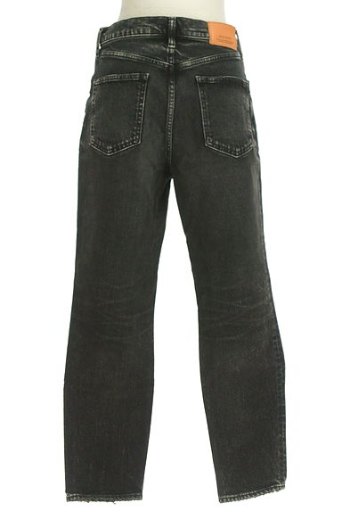 MOUSSY（マウジー）の古着「テーパードブラックデニムパンツ（デニムパンツ）」大画像２へ