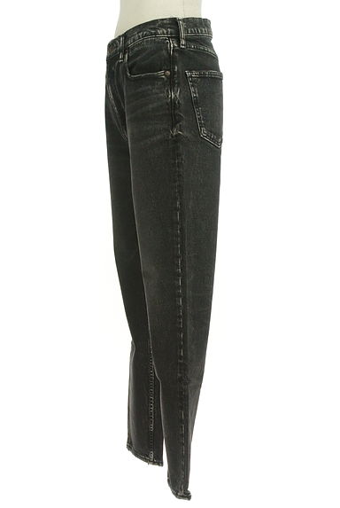 MOUSSY（マウジー）の古着「テーパードブラックデニムパンツ（デニムパンツ）」大画像３へ