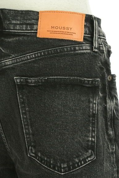MOUSSY（マウジー）の古着「テーパードブラックデニムパンツ（デニムパンツ）」大画像５へ
