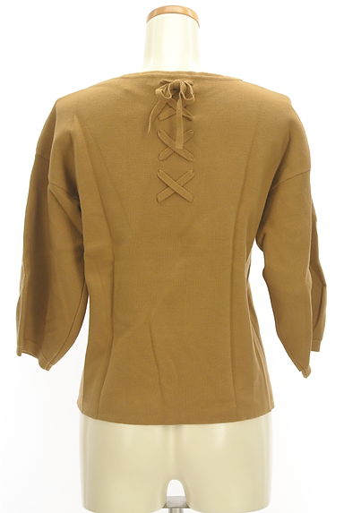 Couture Brooch（クチュールブローチ）の古着「バックレースアップ８分袖ニット（ニット）」大画像２へ