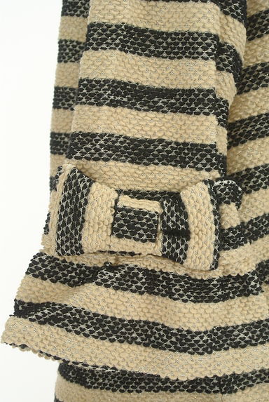 Couture Brooch（クチュールブローチ）の古着「リボン付き七分袖ラメボーダーニット（ニット）」大画像５へ