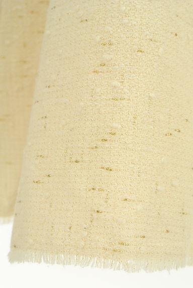 STRAWBERRY-FIELDS（ストロベリーフィールズ）の古着「ラメ混フリンジウール膝丈スカート（スカート）」大画像５へ
