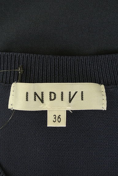 INDIVI（インディヴィ）の古着「ノースリニット切替ワンピース（ワンピース・チュニック）」大画像６へ