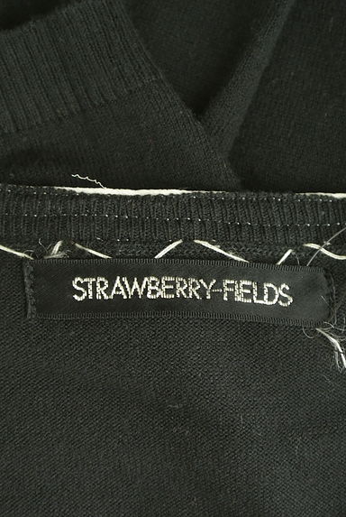 STRAWBERRY-FIELDS（ストロベリーフィールズ）の古着「七分袖シフォンフリルニットカーディガン（カーディガン・ボレロ）」大画像６へ