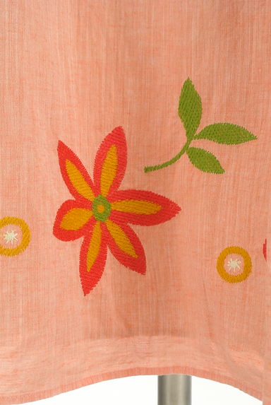 Jocomomola（ホコモモラ）の古着「花刺繍入り膝上ワンピース（ワンピース・チュニック）」大画像５へ