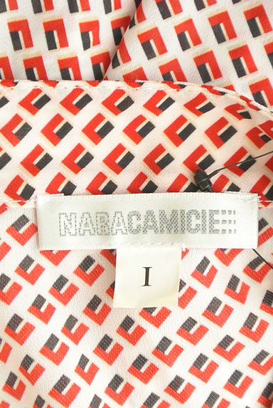 NARA CAMICIE（ナラカミーチェ）の古着「スクエア柄バンドカラーシフォンブラウス（カットソー・プルオーバー）」大画像６へ