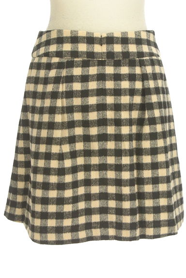 Couture Brooch（クチュールブローチ）の古着「ブロックチェック柄ミニフレアスカート（ミニスカート）」大画像２へ