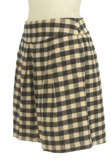 Couture Brooch（クチュールブローチ）の古着「ブロックチェック柄ミニフレアスカート（ミニスカート）」大画像３へ