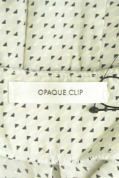 OPAQUE.CLIP（オペークドットクリップ）の古着「キーネック斜めストライプカットソー（カットソー・プルオーバー）」大画像６へ