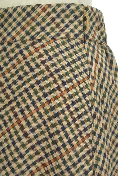 Paul Stuart（ポールスチュアート）の古着「チェック柄ミディフレアスカート（スカート）」大画像４へ