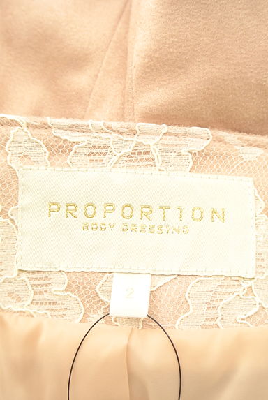 PROPORTION BODY DRESSING（プロポーションボディ ドレッシング）の古着「ノーカラースウェードライクブルゾン（ブルゾン・スタジャン）」大画像６へ