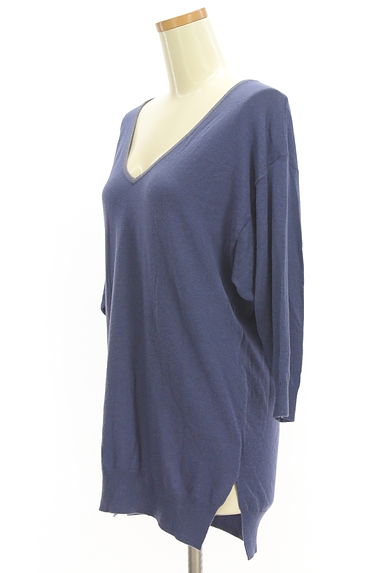 PROPORTION BODY DRESSING（プロポーションボディ ドレッシング）の古着「Vネックミドル丈ニット（ニット）」大画像３へ