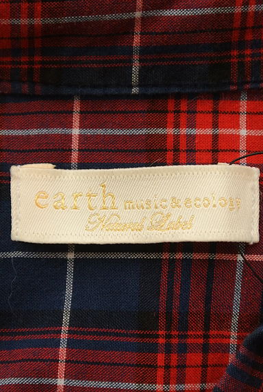 earth music&ecology（アースミュージック＆エコロジー）の古着「チェック柄シャツカットソー（カットソー・プルオーバー）」大画像６へ