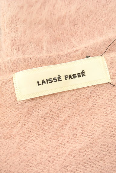 LAISSE PASSE（レッセパッセ）の古着「ラインストーン付きレース切替シャギーニット（セーター）」大画像６へ