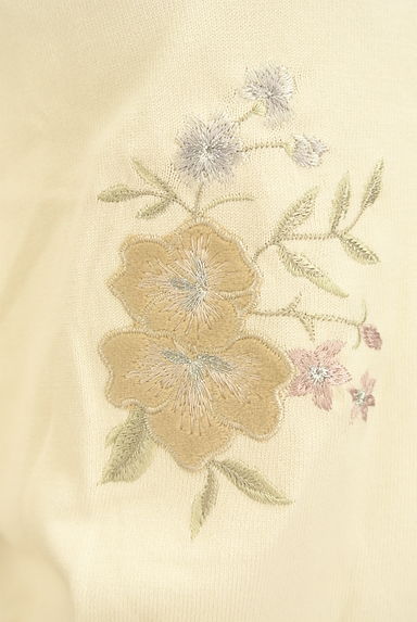 WILLSELECTION（ウィルセレクション）の古着「ベロア花刺繍七分袖ニット（ニット）」大画像４へ