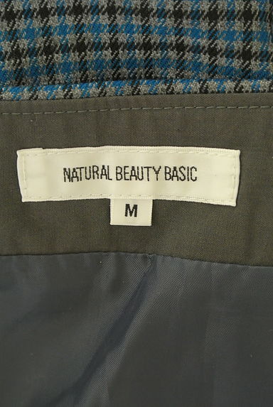 NATURAL BEAUTY BASIC（ナチュラルビューティベーシック）の古着「チェック柄膝下巻きスカート（スカート）」大画像６へ