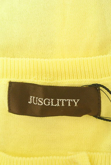 JUSGLITTY（ジャスグリッティー）の古着「ビジューボタンニットカーディガン（カーディガン・ボレロ）」大画像６へ