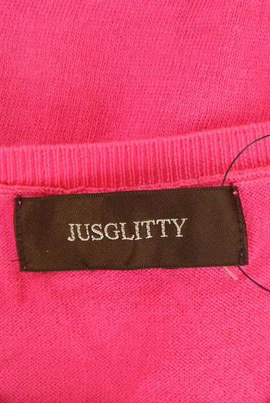 JUSGLITTY（ジャスグリッティー）の古着「ビジューデコニットカーディガン（カーディガン・ボレロ）」大画像６へ