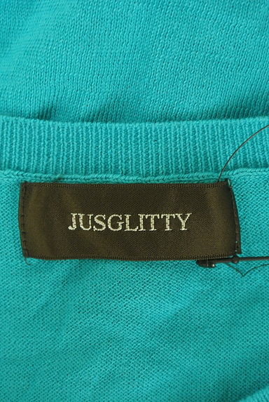 JUSGLITTY（ジャスグリッティー）の古着「ビジューデコニットカーディガン（カーディガン・ボレロ）」大画像６へ