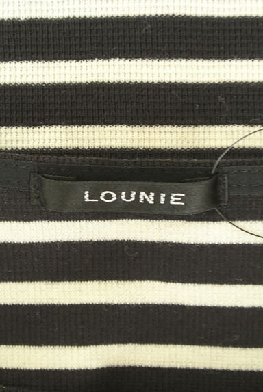 LOUNIE（ルーニィ）の古着「肘当てボーダーカットソー（ニット）」大画像６へ
