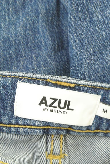 AZUL by moussy（アズールバイマウジー）の古着「ウォッシュドテーパードデニム（デニムパンツ）」大画像６へ
