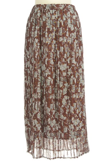 Melan Cleuge（メランクルージュ）の古着「花柄プリーツシアーロングスカート（ロングスカート・マキシスカート）」大画像１へ