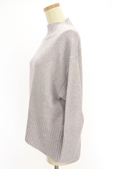 Melan Cleuge（メランクルージュ）の古着「後ろスリットモックネックニット（セーター）」大画像３へ