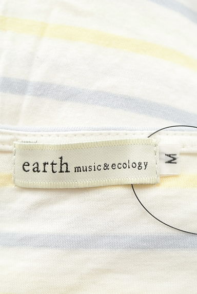 earth music&ecology（アースミュージック＆エコロジー）の古着「刺繍レースボーダーカットソー（Ｔシャツ）」大画像６へ