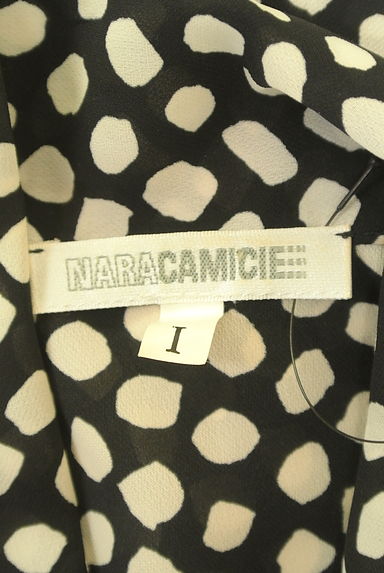 NARA CAMICIE（ナラカミーチェ）の古着「ドット柄フリルシフォンブラウス（ブラウス）」大画像６へ
