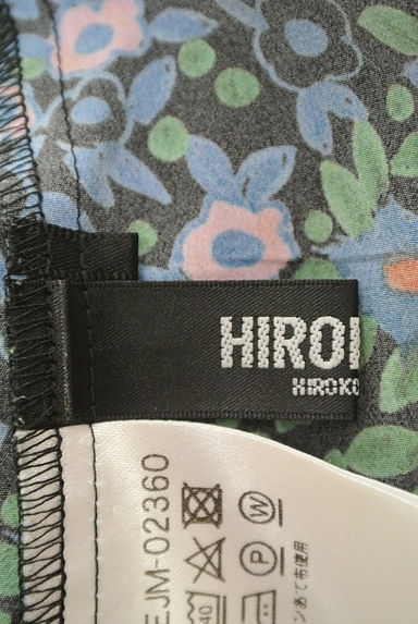 HIROKO BIS（ヒロコビス）の古着「花柄バンドカラーシャツワンピ（ワンピース・チュニック）」大画像６へ