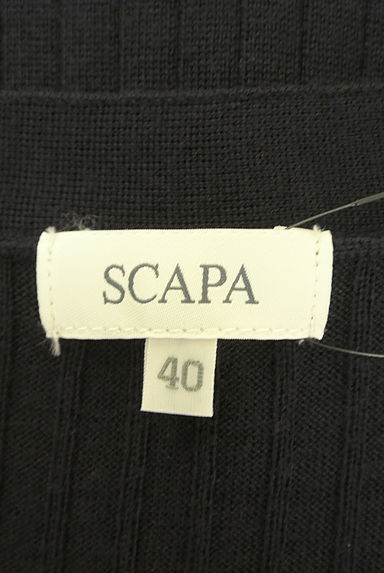SCAPA（スキャパ）の古着「Vネックリブニットカーディガン（カーディガン・ボレロ）」大画像６へ