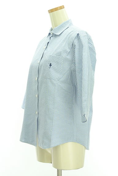 FUKUZO（フクゾー）の古着「ギンガムチェック柄七分袖シャツ（カジュアルシャツ）」大画像３へ