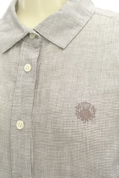SCAPA（スキャパ）の古着「チェック柄七分袖リネンシャツ（カジュアルシャツ）」大画像４へ