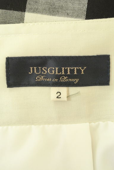 JUSGLITTY（ジャスグリッティー）の古着「ラップ風膝下フリルスカート（ロングスカート・マキシスカート）」大画像６へ